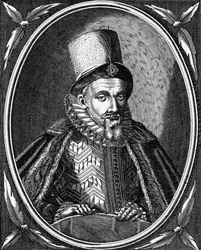 James VI, ilustração de &39;Iconographia Scotia, ou retratos de ilustres pessoas da Escócia&39; por John Pinkerton, publicado em 1797
